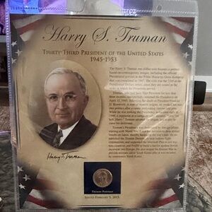 Harry S. Truman Commemorative Coin and Portrait